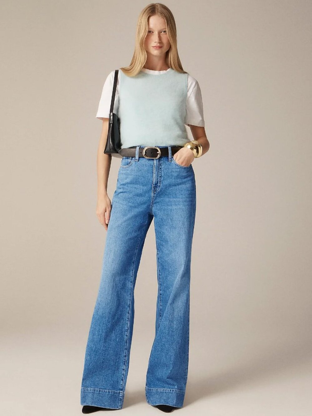 J.Crew Denim Trouser Jeans - Wide Leg - size 34